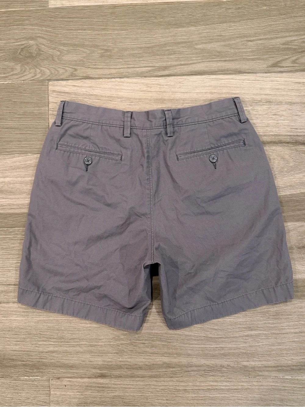 J Crew Reade 6 inch Gray Flat-Front Chino Shorts 30W
